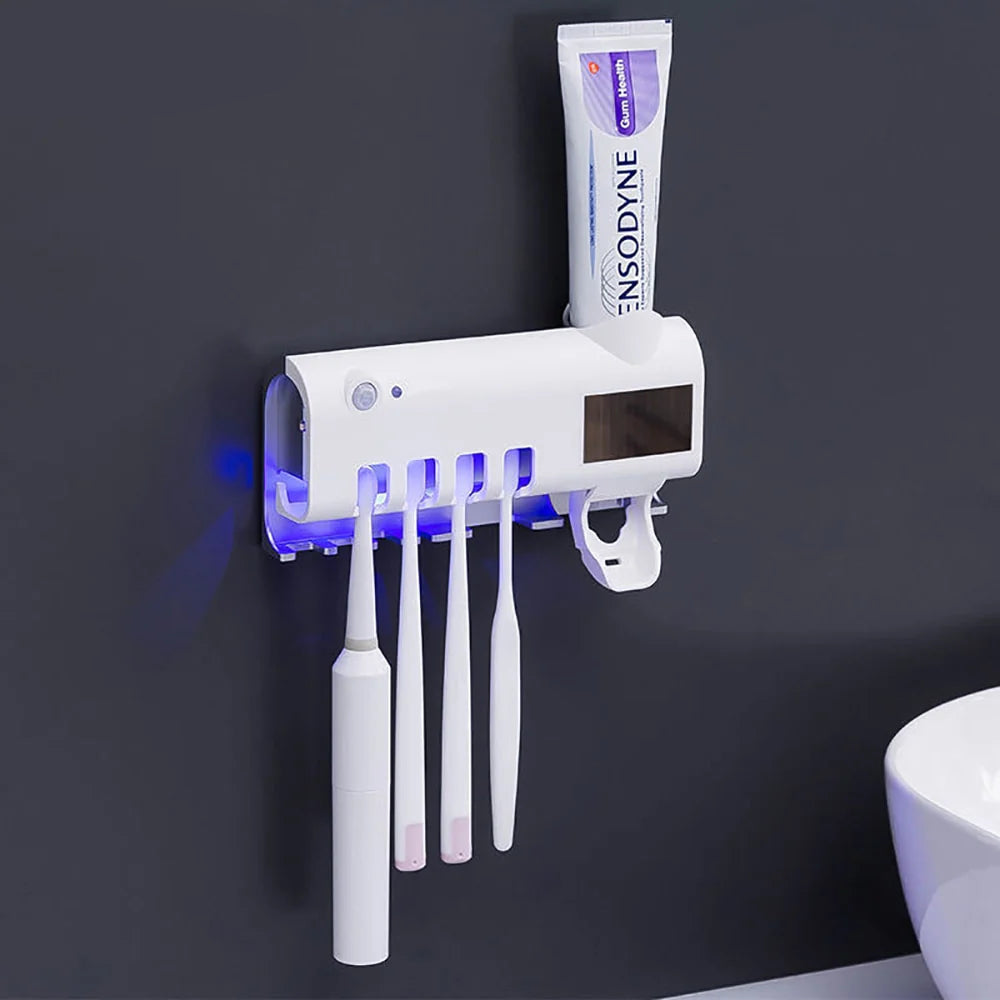 Solar Toothbrush Dispenser Holder